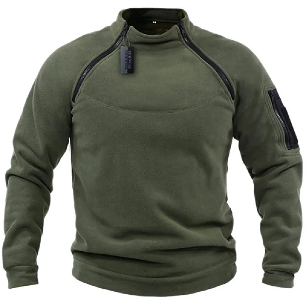 MANYMANY Mannen Tactische Combat Fleece Pullover Jas Mannen Winter Warm
