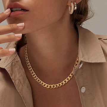 Cavaro™ | Gold Chunky Cuban Link Necklace
