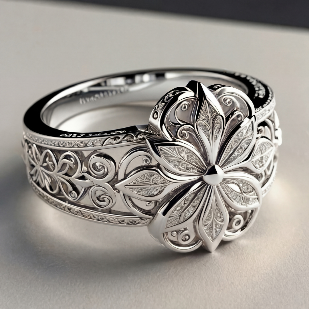 Flower Zirconia Exotic Gold Ring – Vanelin